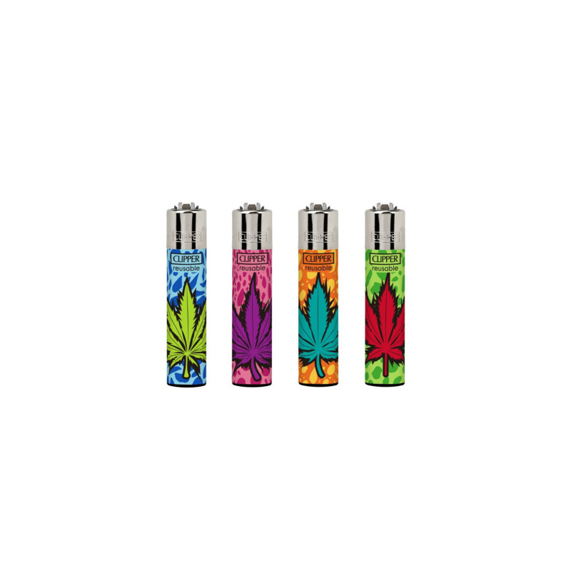 ENCENDEDORES CLIPPER COLORED LEAVES 24 UND